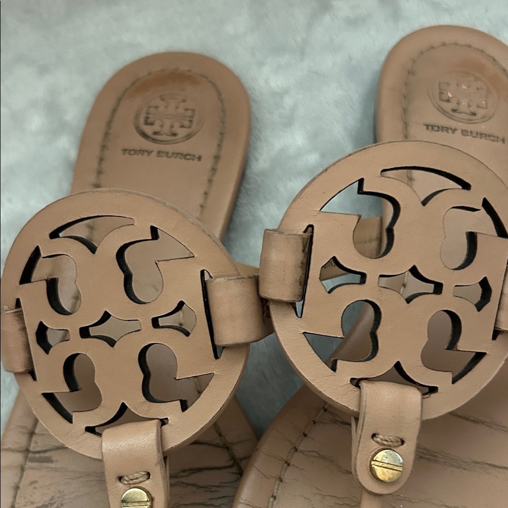 Tory Burch Brown Cutout Sandals